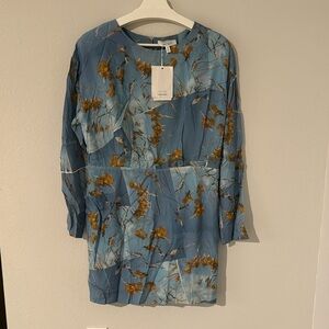 NWT! Blue mini & other stories dress with long sleeves size 10